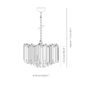 Venini Triboli Chandelier Scale