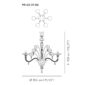 Venini Vittoriale 6-Light Chandelier Scale
