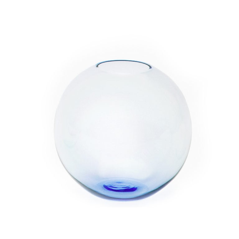 Lobmeyr Medium Fish Bowl Vase Light Blue Lobmeyr Medium Fish Bowl Vase Light Blue