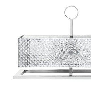 Saint-Louis Crystal Vibration Horizontal Table Lamp Detail View Saint-Louis Crystal Vibration Horizontal Table Lamp Detail View