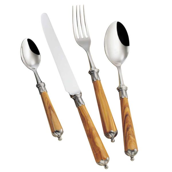 Alain Saint-Joanis Ambiance Olivewood Stainless Steel Place Setting Alain Saint-Joanis Ambiance Olivewood Stainless Steel Place Setting