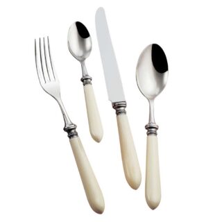 Alain Saint-Joanis Antique Ivory Stainless Steel Place Setting