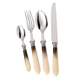 Alain Saint-Joanis Antique Marble Stainless Steel Place Setting