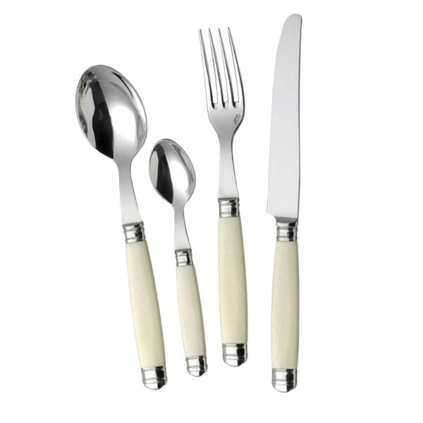 Alain Saint-Joanis Capucine Ivory Stainless Steel Place Setting Alain Saint-Joanis Capucine Ivory Stainless Steel Place Setting