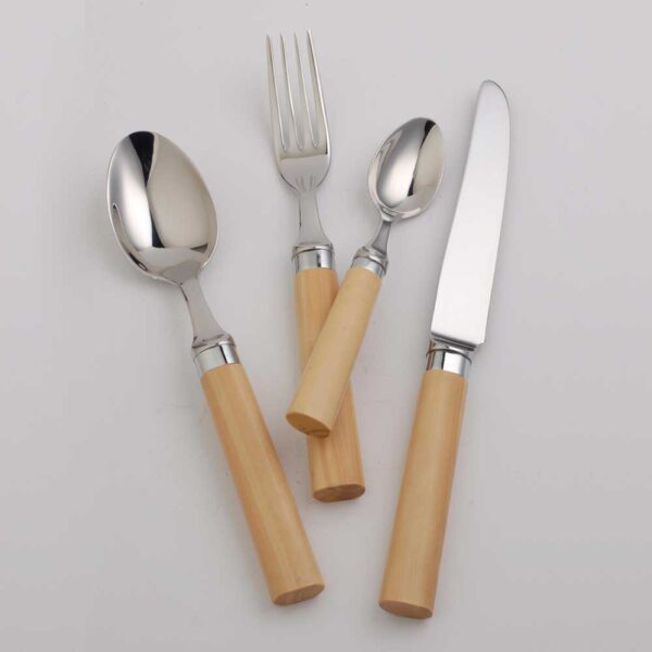 Alain Saint Joanis Oslo Boxwood Stainless Steel Place Setting Alain Saint Joanis Oslo Boxwood Stainless Steel Place Setting