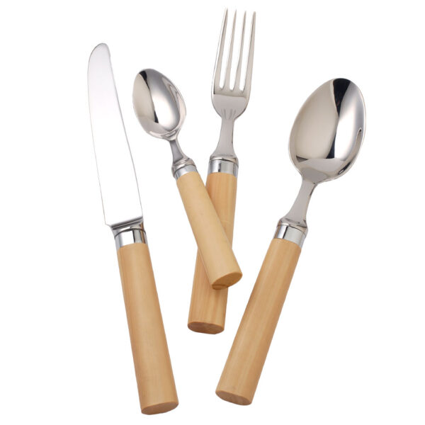 Alain Saint Joanis Oslo Boxwood Stainless Steel Place Setting Alain Saint Joanis Oslo Boxwood Stainless Steel Place Setting