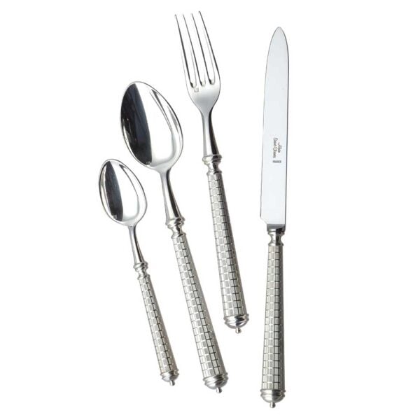 Alain Saint Joanis Quadrille Silver Plated Place Setting Alain Saint Joanis Quadrille Silver Plated Place Setting