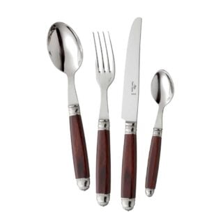 Alain Saint-Joanis Recamier Rosewood Stainless Steel Place Setting