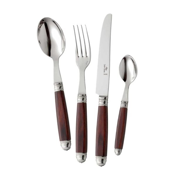 Alain Saint-Joanis Recamier Rosewood Stainless Steel Place Setting