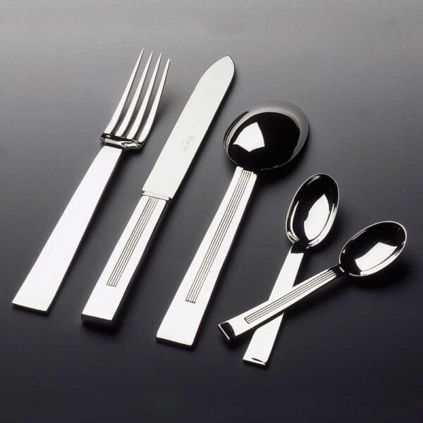 Odiot Tetard Five Piece Place Setting Sterling Silver