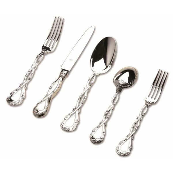 Odiot Trianon Five Piece Place Setting Sterling Silver Odiot Trianon Five Piece Place Setting Sterling Silver