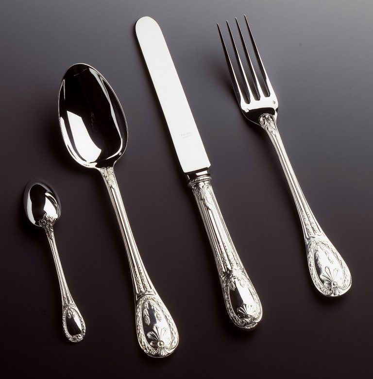 Odiot Louveciennes Five Piece Place Setting Sterling Silver Odiot Louveciennes Five Piece Place Setting Sterling Silver