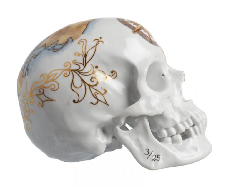 Nymphenburg Memento Mori Skull 2015 Voyage Side