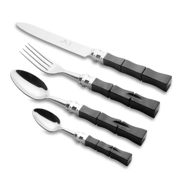 Alain Saint-Joanis Kyoto Black Stainless Steel Place Setting Alain Saint-Joanis Kyoto Black Stainless Steel Place Setting