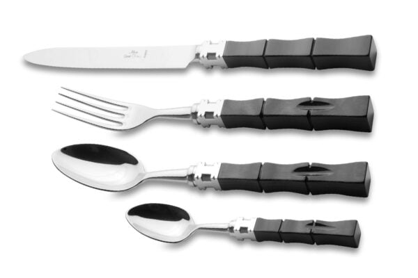 Alain Saint-Joanis Kyoto Black Stainless Steel Place Setting Alain Saint-Joanis Kyoto Black Stainless Steel Place Setting