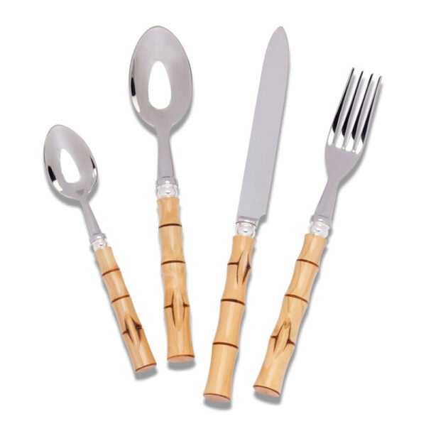Alain Saint-Joanis Osaka Boxwood Silver Plated Place Setting Alain Saint-Joanis Osaka Boxwood Silver Plated Place Setting