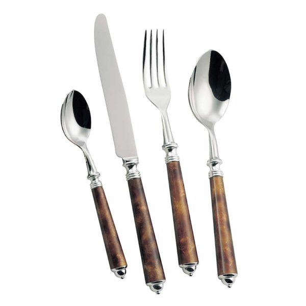 Alain Saint-Joanis Seville Brown Silver Plated Place Setting Alain Saint-Joanis Seville Brown Silver Plated Place Setting