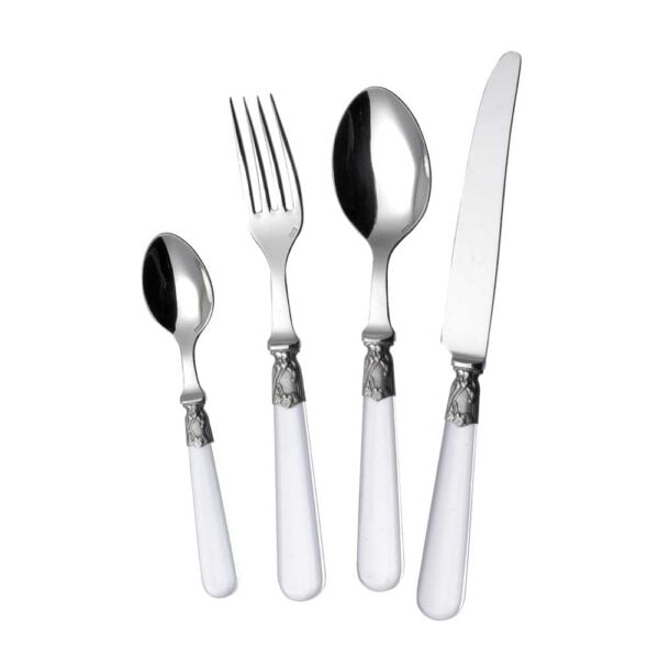 Alain Saint-Joanis Violette Crystal Stainless Steel Place Setting