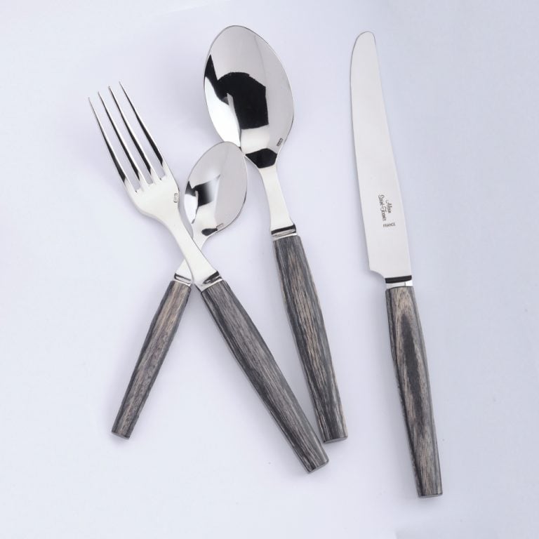 Alain Saint-Joanis Geneve Black Stainless Steel Place Setting Alain Saint-Joanis Geneve Black Stainless Steel Place Setting