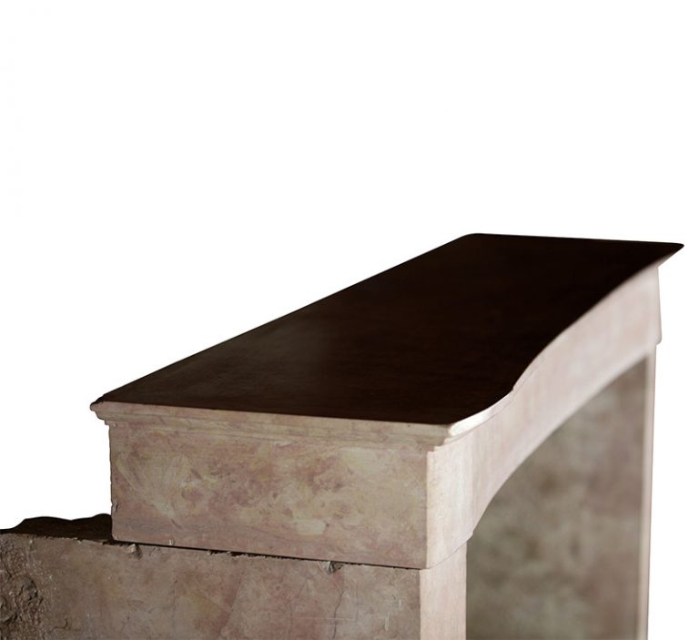A Mid 20th Century Rose Liseron Marblestone Fireplace Surround 3 A Mid 20th Century Rose Liseron Marblestone Fireplace Surround 3