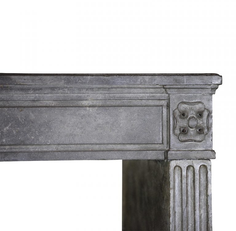 A Louis XVI Gray Hardstone Fireplace Surround 3 A Louis XVI Gray Hardstone Fireplace Surround 3