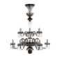 Saint-Louis Crystal Arlequin 12-Light Chandelier Colored