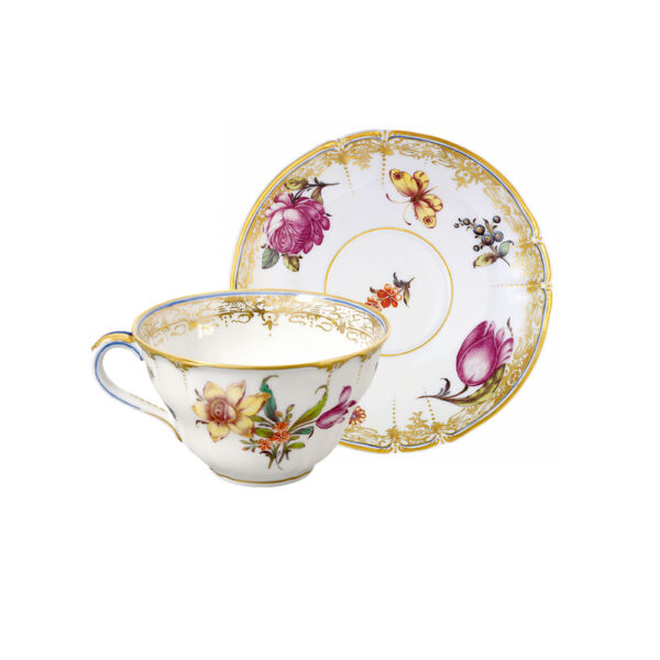 Nymphenburg Cumberland Tea Cup and Saucer Nymphenburg Cumberland Tea Cup and Saucer