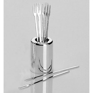 Robbe & Berking Alta Silver Plated Box with 6 Cocktailsticks