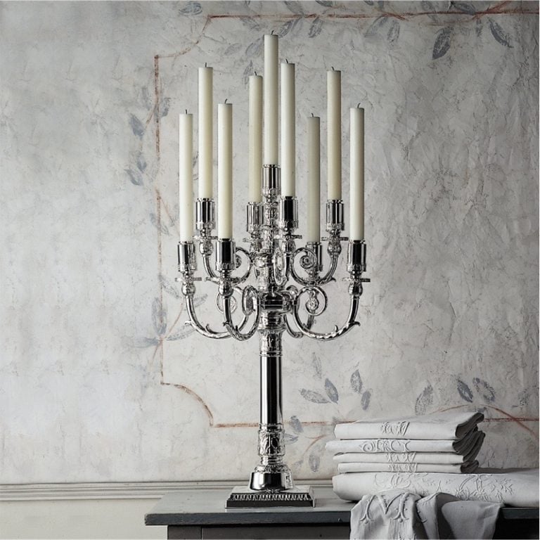 Robbe & Berking Empire Sterling Silver 9 Light Candelabra