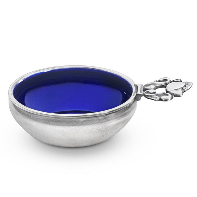 Georg Jensen Acorn Salt Cellar with Enamel