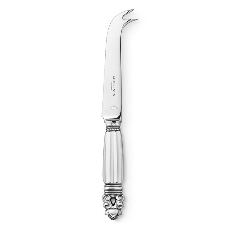 Georg Jensen Acorn Cheese Knife Pronged