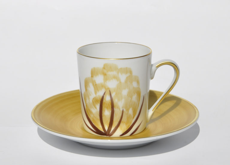 Marie Daage Belle de Jour Espresso Cup and Saucer in Yellow