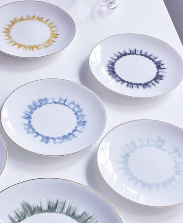 Marie Daage Iris Salad Plates in Various Colors
