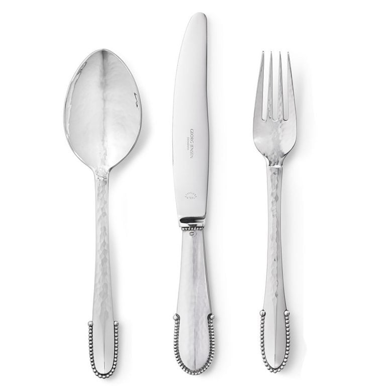 Georg Jensen Beaded Sterling Silver Flatware