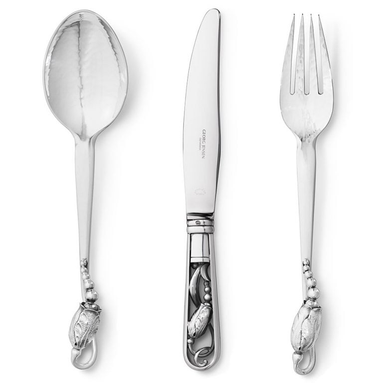 Georg Jensen Blossom Sterling Silver Flatware