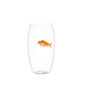 Lobmeyr Crystal Balloon Beer Tumbler with Painted Fish B