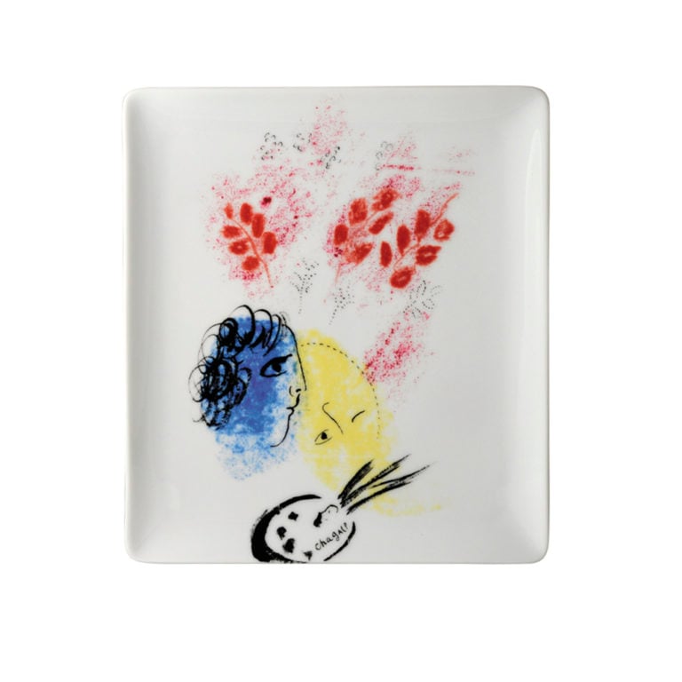 Bernardaud Marc Chagall Tray Double Visage