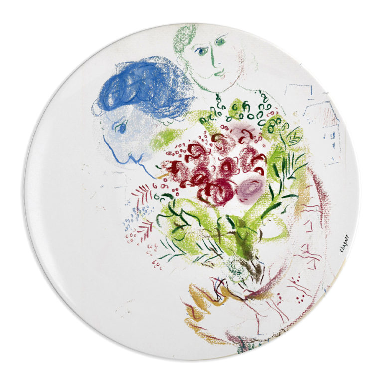Bernardaud Marc Chagall Coupe Dinner Plates (Set of 6)