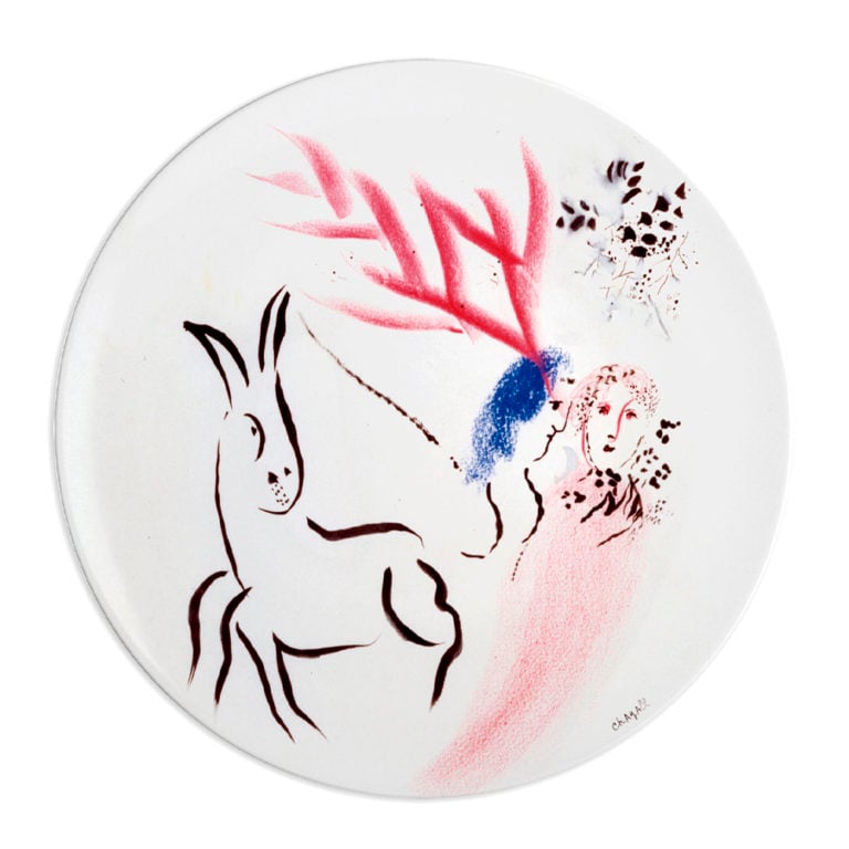 Bernardaud Marc Chagall Coupe Dinner Plates (Set of 6)