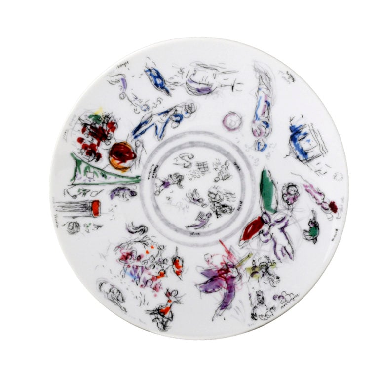 Bernardaud Marc Chagall Coupe Salad Plates (Set of 6)