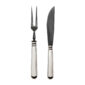 Robbe & Berking Alt-Spaten Silver Carving Set with Frozen Black Blade and Tines.