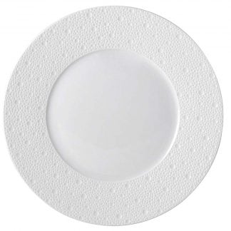 Bernardaud Ecume White Dinner Plate