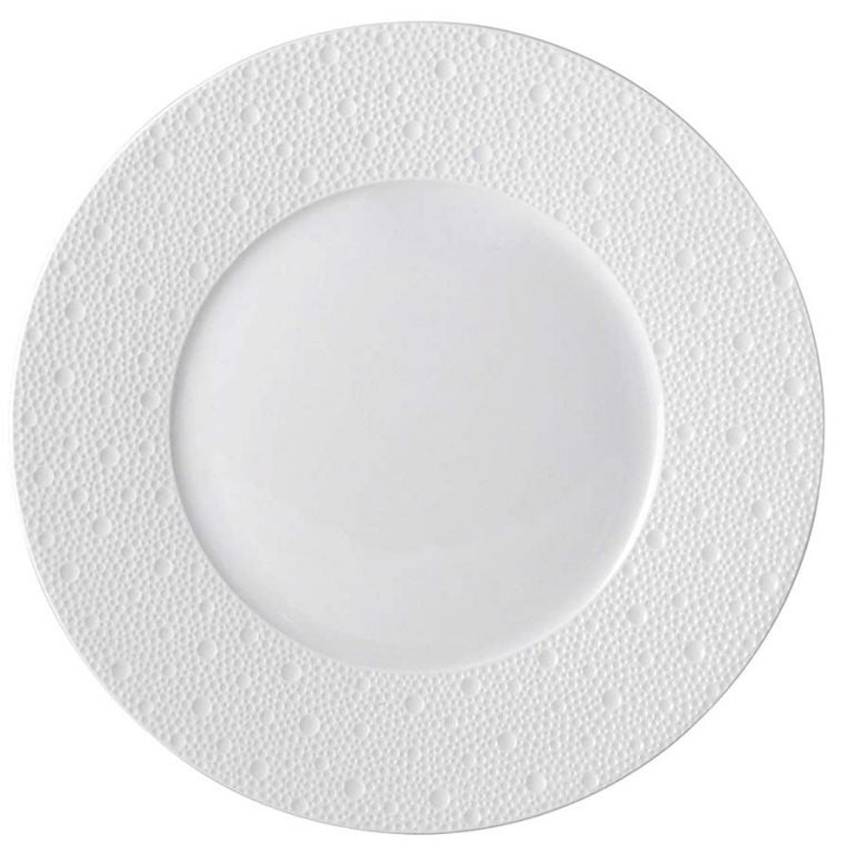 Bernardaud Ecume White Dinner Plate