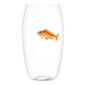 Lobmeyr Balloon Beer Tumbler with Painted Fish B