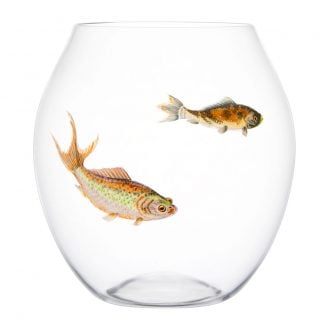 Lobmeyr Balloon Tumbler with Painted Fish C