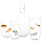 Lobmeyr Balloon Tumblers with Painted Fish