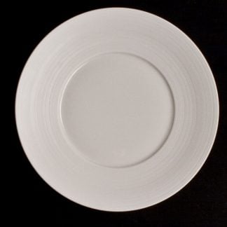 J.L Coquet Hemisphere White Dessert Plate