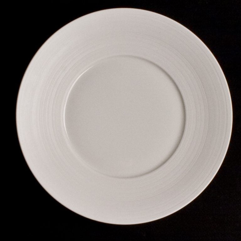 J.L Coquet Hemisphere White Dessert Plate