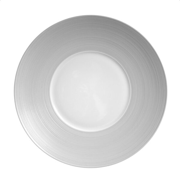 J.L Coquet Hemisphere Grey Dinner Plate