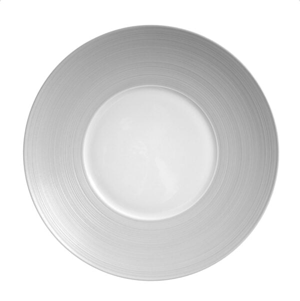 J.L Coquet Hemisphere Grey Presentation Plate J.L Coquet Hemisphere Grey Presentation Plate